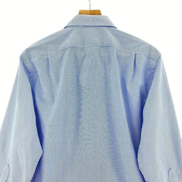 J. Crew Striped Blue Formal Button Up Shirt NWT - Picture 5 of 5